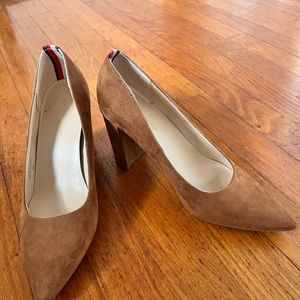 Tan Suede Pumps